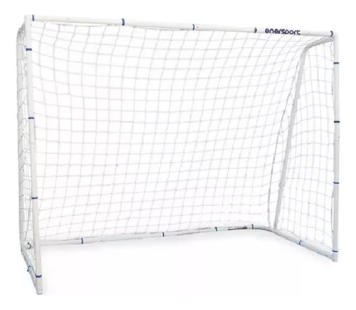 Portería De Fútbol Con Red Enersport De Acero Resistente