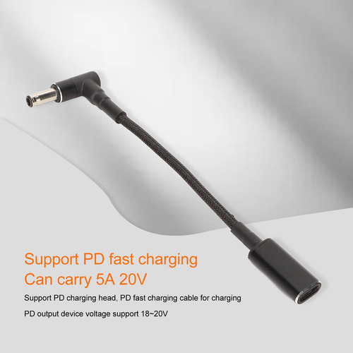 Adaptador Tipo C A Dc Usb D Pd 100 W D 5,5 X 3,0 Mm Port Lap