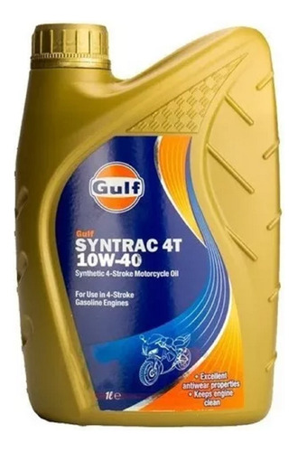 Aceite Moto Gulf Syntrac 4t Sintetico 10w-40 - Importado