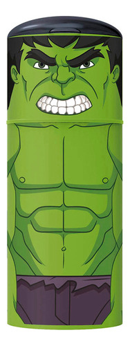 Botella De Agua De Niño Con Sorbito Avengers Hulk Stor Color Verde
