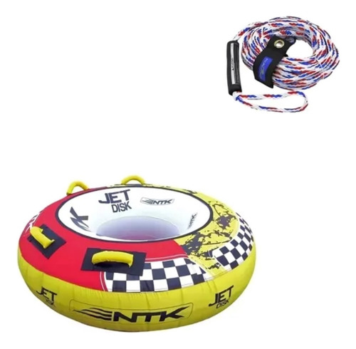 Kit Bóia Rebocável Jet Disk Nautika + Cabo Jet Nautika