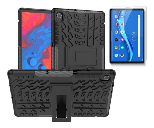 Funda Para Lenovo Tab K10 10.3 Tb-x6c6f Rudo Llanta + Mica