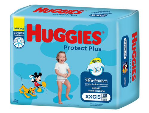 Pañales Huggies Protect Plus  XXG