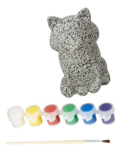 Figura Para Pintar /decorar, Incluye Set Pinturas Rock Pets