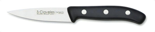 Cuchillo 3 Claveles Verduras 9 Cm Domus Acero Inoxidable Color Negro