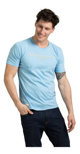 Remeras Hombre Brooksfield Estampada Algodón Logo 1049b3