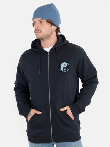 Poleron Crowned Zip Fleece Hombre Volcom