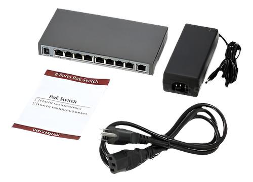 8 Puertos 100 Mbps 108poe-af Poe Inyector Power Over Etherne