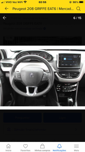 Peugeot 208 2016 1.6 Thp 16v Gt Flex 5p