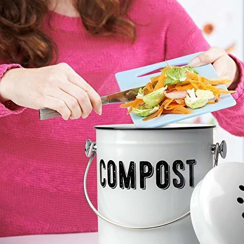 Elegante Contenedor De Compost De Cocina De Granja - 100% A