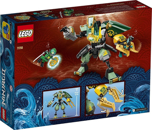 Imagen 2 de 5 de Lego® Ninjago - Robot Hidro De Lloyd (71750)
