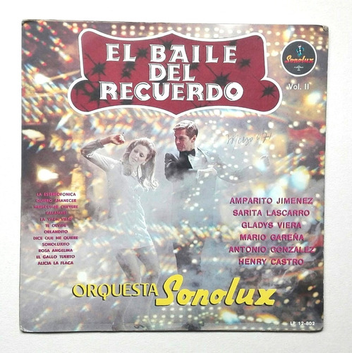 Disco De Vinilo Lp El Baile Del Recuerdo Vol 2 Sonolux