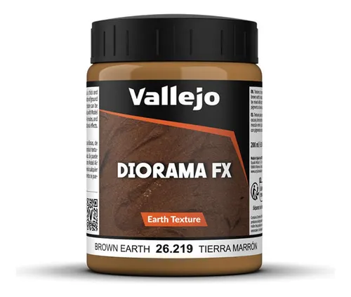 Acrilico Efecto Tierra Marrón Diorama Fx 219-200ml Vallejo
