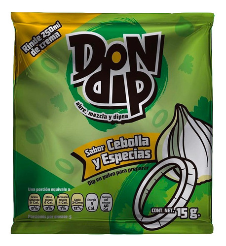 Pack Dip Sabor Cheedar, Ajo Parmesano, Tocino Y Cebolla-msi