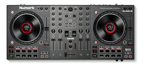 Controlador Dj Numark Ns4fx Profesional De 4 Decks /negro 