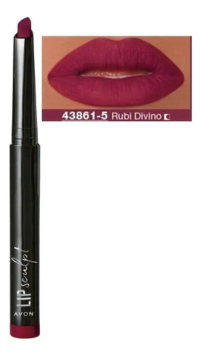 Batom Avon Lip Sculpt Cor Rubi Divino