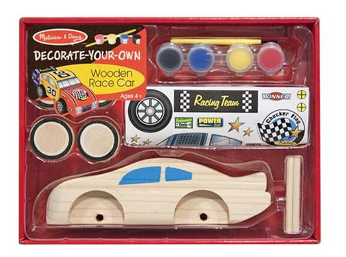 Melissa & Doug Dyo Coche De Carreras De Madera.