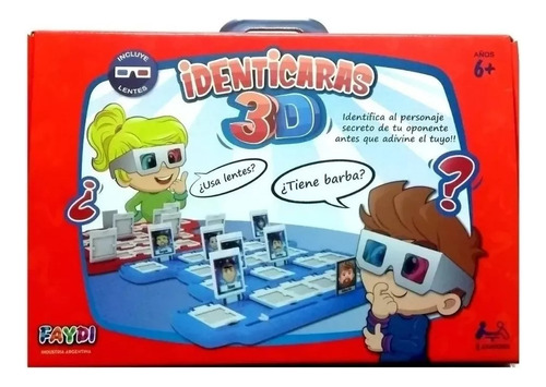 Identificaras Lentes 3d Juego Mesa Tipo Quien Es Quien Lelab