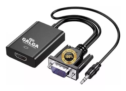 Cable Adaptador Vga A Hdmi Full Hd + Audio + Usb Conversor