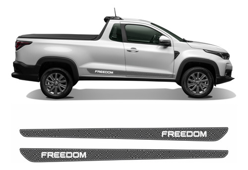 Adesivo Fiat Strada Freedom 2023 Faixa Lateral Par Imp429