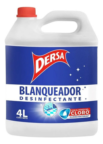 Blanqueador Dersa 4 Litros - L A $3975