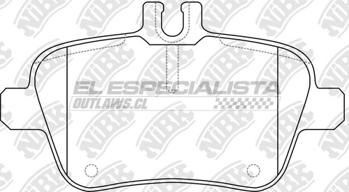 Pastillas De Freno Mercedes-benz Gla 250 2.0 2015 Nibk Tras