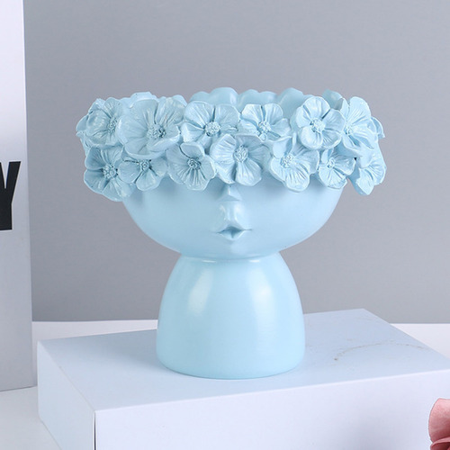 Jarrón Con Forma De Corona De Flores Para Niña, Maceta Para