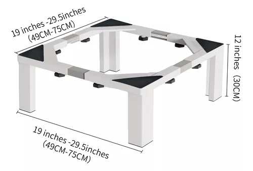 Soporte Para Lavadora y Secadora Cajon 30cm Altura