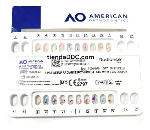 Brackets American Ortodontic Zafiro 18