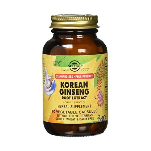 Solgar - Sfp Coreana Raíz De Ginseng Cápsulas De Extractos V