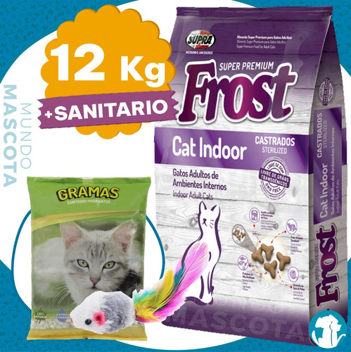 Alimento Gato Adulto Frost Cat Indoor 12 Kg + Regalo