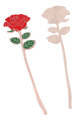 Marcador De Páginas Flores- Rosa Roja, 1 Pieza
