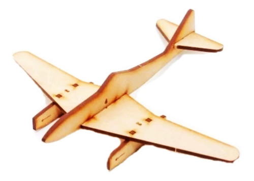 Rompecabezas Arma Maqueta 3d De Madera Avion Messerschmidt