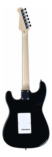 Guitarra Shelter Hss Strato Ssw - Cor Preto Material Do Diapasão Maple Orientação Da Mão Destro