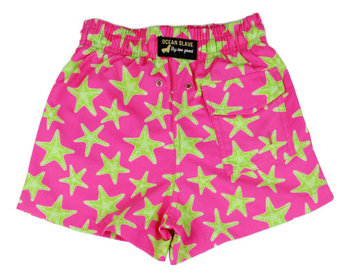 Traje De Baño Para Bebé Ocean Slave Largo Estrellas Neon