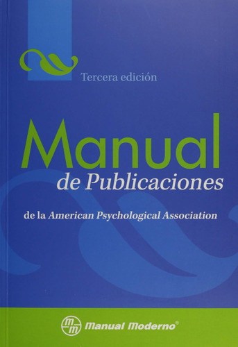 Libro: Manual Publicaciones American Psychological