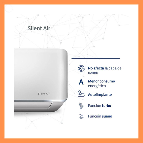 Aire Acondicionado Split Bgh Bs35wccr Frío/calor 3000f 3500w