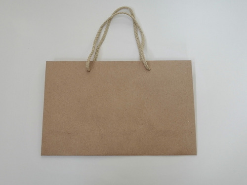 Paq 30 Bolsa Boutique Kraft Jumbo Mayoreo