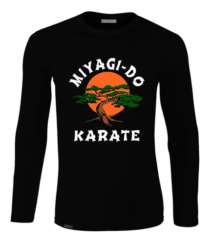 Camiseta Camibuso Miyagi Dojo Karate Kid Logo Hombre Lbo