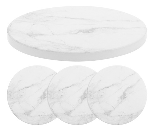 Posavasos Jaspeados Para Decorar, 4 Unidades