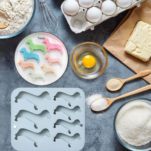Moldes De Pastel De Silicona Para Perros Bandeja Reutilizabl