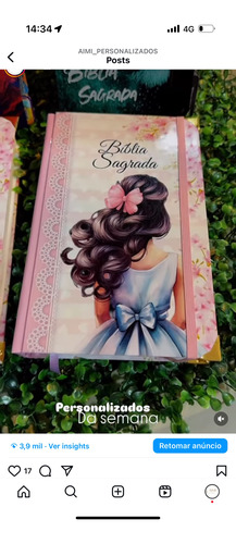 Biblia Personalizada Catolica Com Nome E Abas Aplicadas