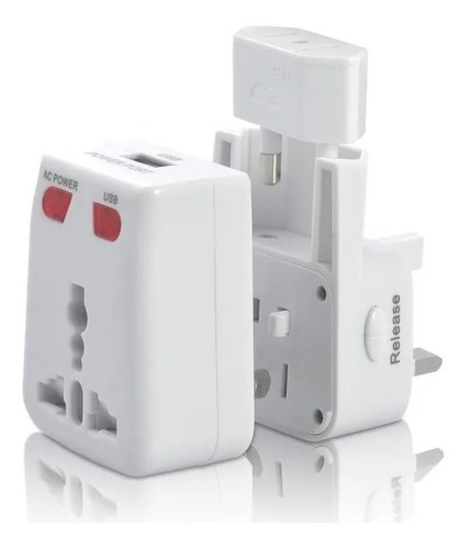 Imagen 4 de 4 de Enchufe Universal De Viaje, Adaptador De Corriente