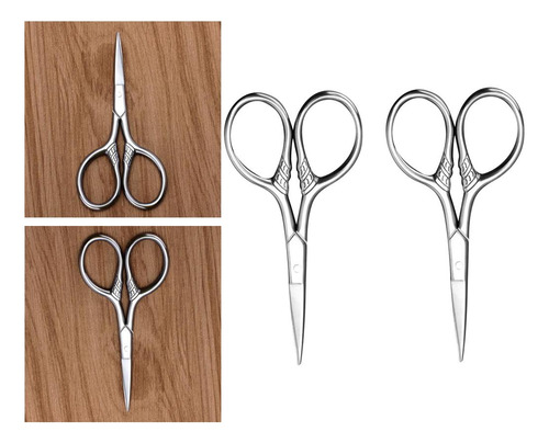 2x Hombres Barba De Material Acero Inoxidable Corte Tijeras
