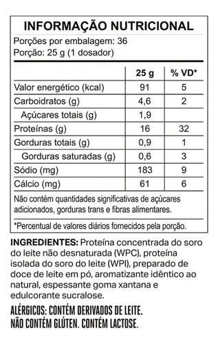 Wheydop-x Refil Elemento Puro (900g) Doce De Leite Argentino Doce De Leite