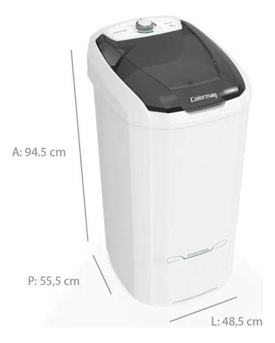 Tanquinho Colormaq 12kg Semiautomático Branco 220v