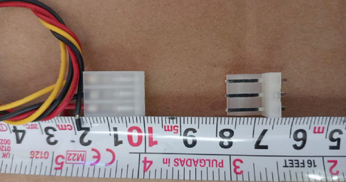 10 Cables Arnes Conector Hembra/macho 3 Pines Awg 26
