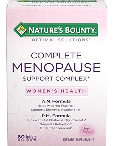 Nature`s Bounty Optimal Solutions Soporte Para La Menopausia