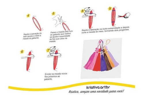 Imagem 3 de 6 de Gabarito Faz Pingente Tassel - Vários Tamanhos