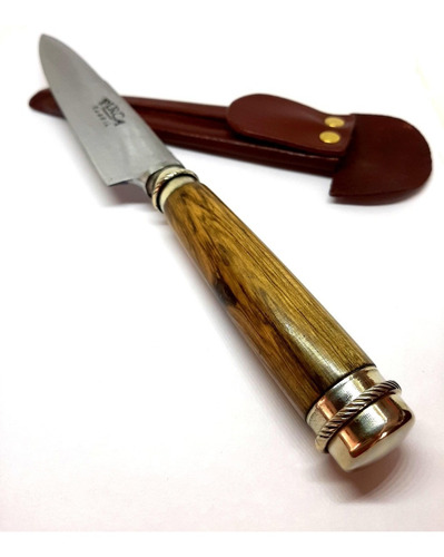 Cuchillo Criollo Artesanal Dagger Inox Hoja14 Madera Alpaca 